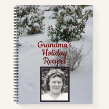 Snowy Bushes Foto Oma's Holiday Recipe Buch