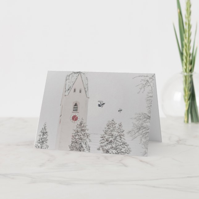 Snowy Christmas Card Karte (Vorderseite)