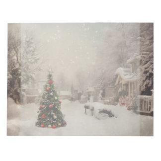 Snowy Christmas Morning Notepad Notizblock