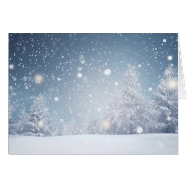 Snowy Christmas Winter Scene (Devant horizontal)