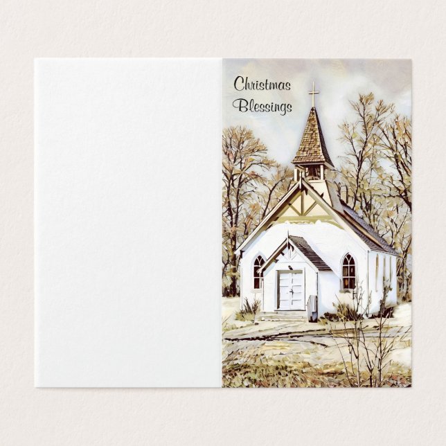 Snowy Church - Weihnachts-Segnungen (Außenseite Aufgefaltet)