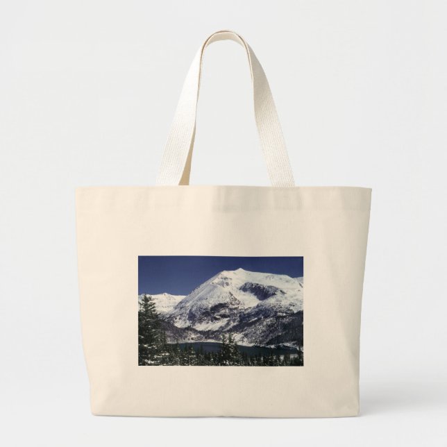 Snowy Colorado Mountain Bags Jumbo Stoffbeutel (Vorne)