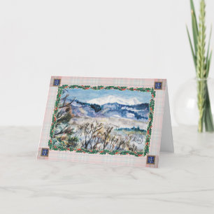 Snowy Colorado Weihnachtskarte Feiertagskarte