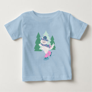 Snowy Day Kitty Baby T-shirt