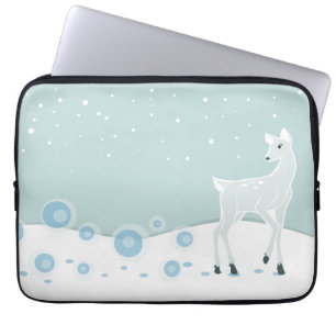 Snowy Deer Laptopschutzhülle