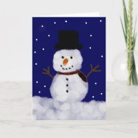 Snowy die Schneemann-Feiertags-Karten