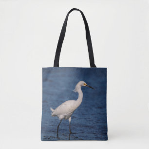 Snowy Egret am Nordstrand Tasche