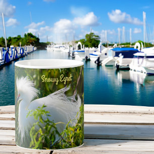 Snowy Egret Kaffeetasse
