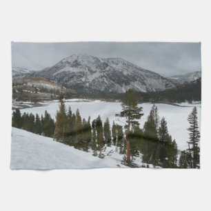 Snowy Ellery Winter Landschaft Handtuch