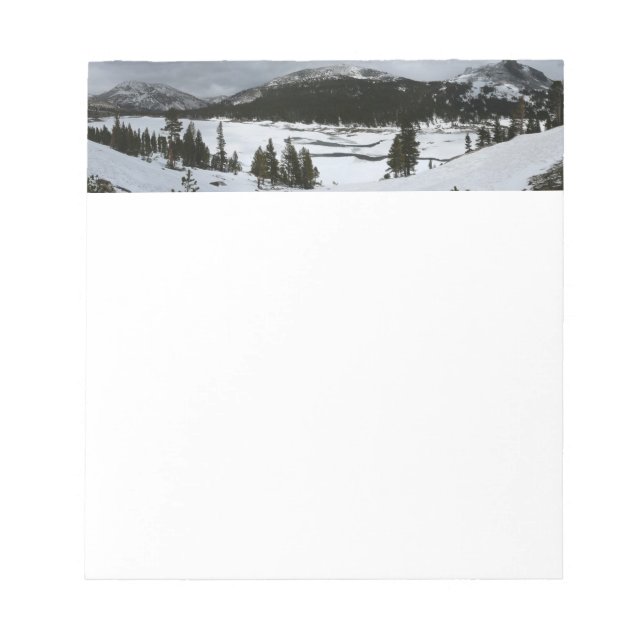 Snowy Ellery Winter Landschaft Notizblock (Vorderseite)