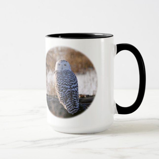 Snowy-Eulen-Blinzeln Tasse (Rechts)