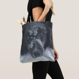 Snowy Faced Border Collie Dog Tasche