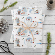 Snowy Forest Christmas Gnomes Pattern