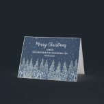 Snowy Forest Daughter & Daughter im Gesetz Weihnac Karte<br><div class="desc">Frohe Weihnachten für Tochter und Tochter in der Rechtskarte mit einem schneebedeckten Wasserfarbenwald in der Nacht und nachdenklichen Vers.</div>