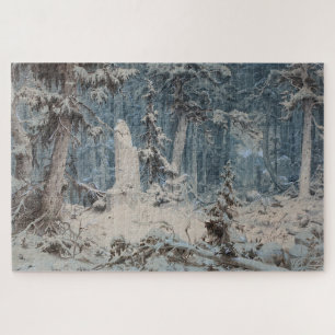 Snowy Forest im Winter (von Andreas Achenbach)