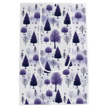 Snowy Forest Lila Weihnachten