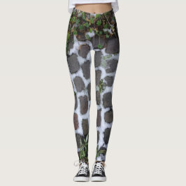 Snowy Garden Pathway Legging Leggings