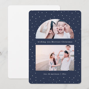 Snowy Globe Photo de Noël Carte de vacances