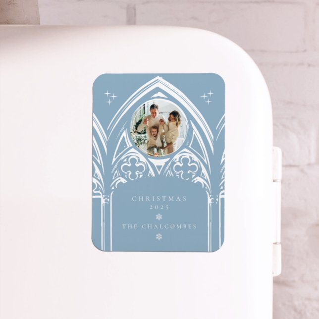 Snowy Gothic Wintermesse Weihnachtsfest Foto Magnet (Von Creator hochgeladen)