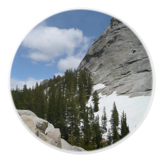 Snowy Granite Domes II Yosemite Nationalpark Keramikknauf (Vorderseite)