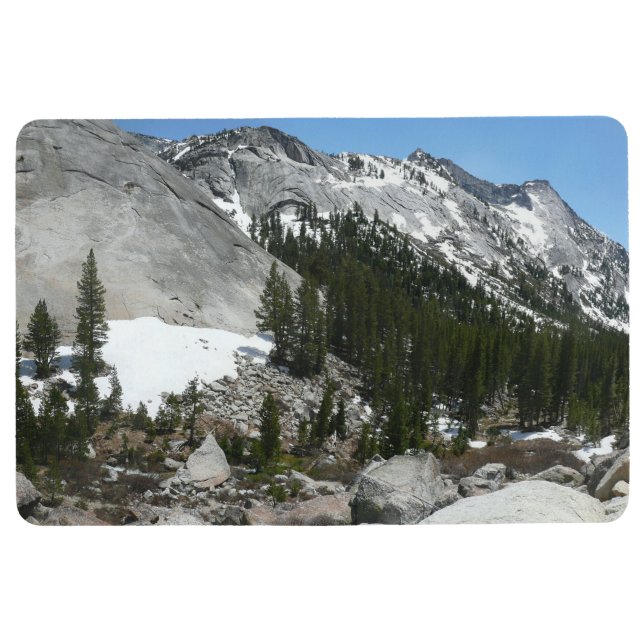 Snowy Granite Domes Panorama auf Yosemite Bodenmatte (Vorderseite)