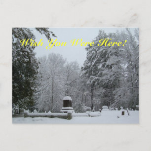 Snowy Graveyard Postkarte