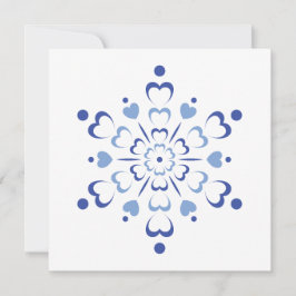 Snowy Heartburst Feiertagskarte