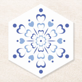 Snowy Heartburst Untersetzer