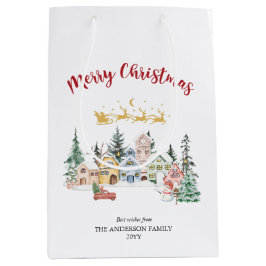 Snowy House Christmas | Familienurlaub nach Maß Mittlere Geschenktüte