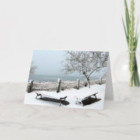 Snowy Januar Nachmittag