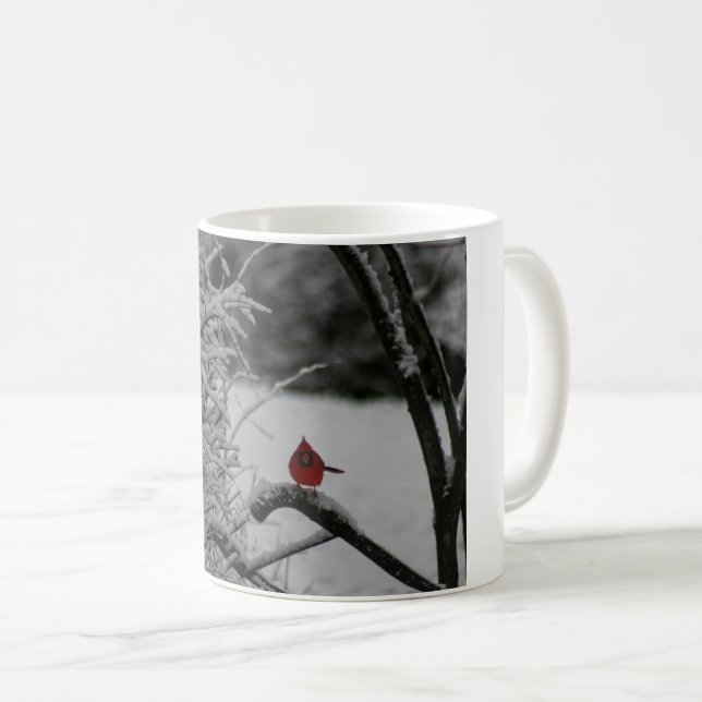 Snowy Kardinal Kaffeetasse (VorderseiteRechts)