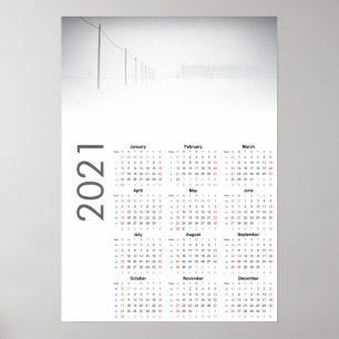 Snowy Landscape Kalender 2021 Poster