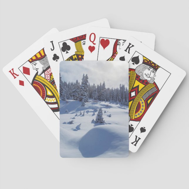 Snowy-Landschaft Spielkarten (Rückseite)