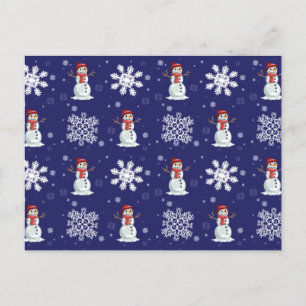 Snowy-Männer Postkarte