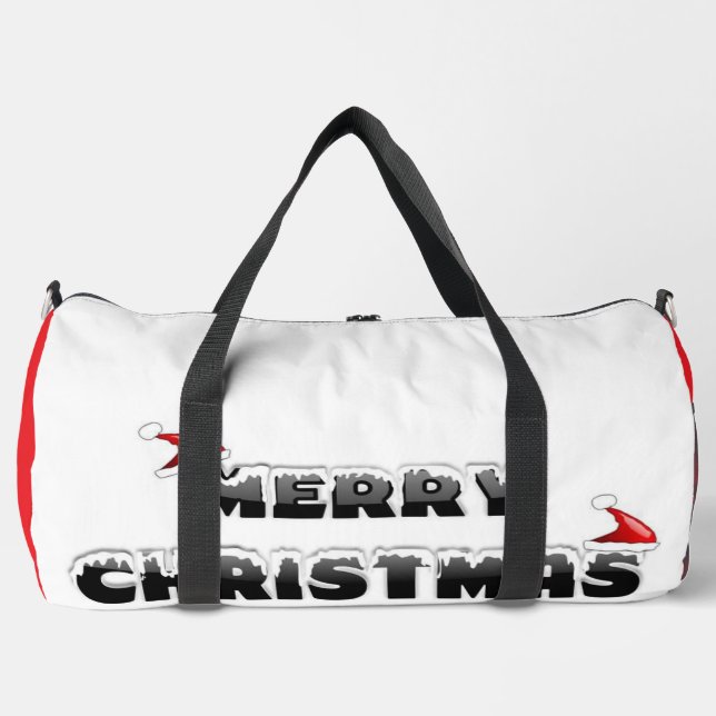 SNOWY MERRY CHRISTMAS DUFFLE BAG (Vorderseite)