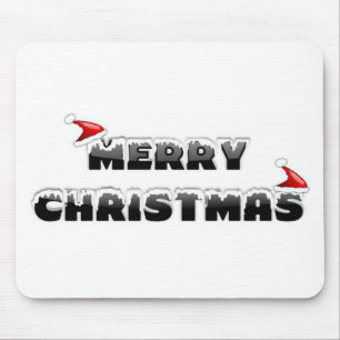 SNOWY MERRY CHRISTMAS MOUSEPAD