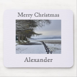 Snowy Morning Mousepad