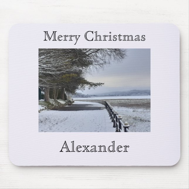 Snowy Morning Mousepad (Vorne)