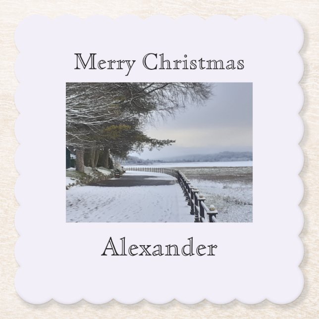 Snowy Morning Untersetzer (Vorderseite)