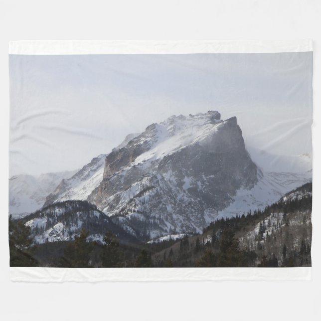 Snowy Mountain Fleece Blanket (Vorderseite (Horizontal))