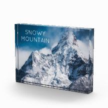 Snowy Mountain Image mit modernem Text