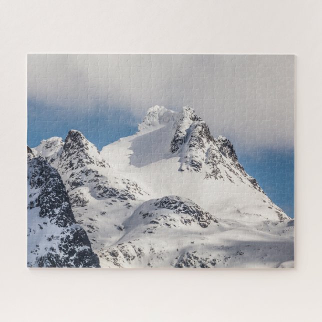 Snowy Mountain Landscape Foto (Horizontal)