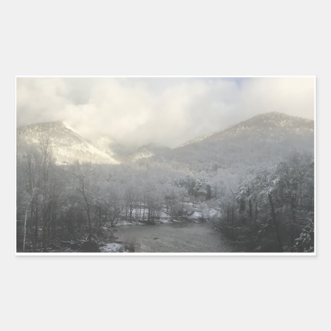 Snowy Mountain Sticker (Vorderseite)