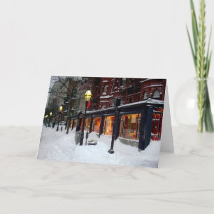 Snowy Newbury Street Karte