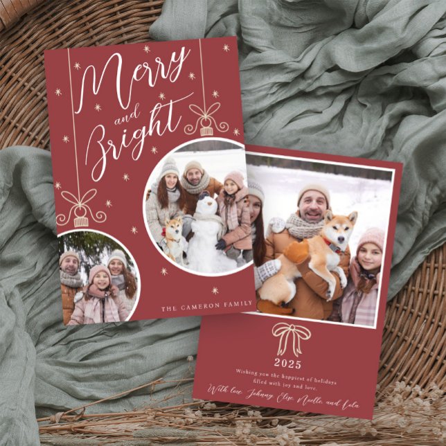 Snowy Ornament Christmas Card Einladung (Von Creator hochgeladen)