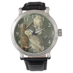 Snowy Owl Audubon Bird Artwork Armbanduhr