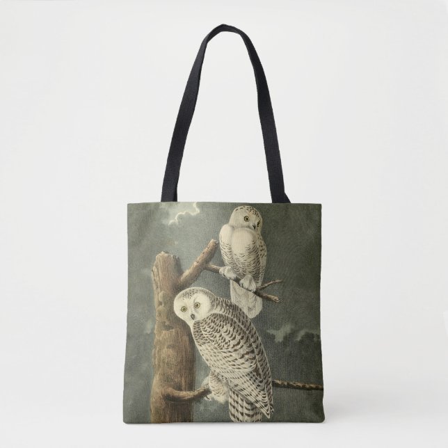 Snowy Owl Audubon Bird Artwork Tasche (Vorderseite)