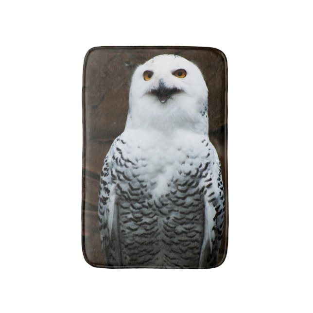 Snowy Owl bmm Badematte (Vorderseite Vertikal)