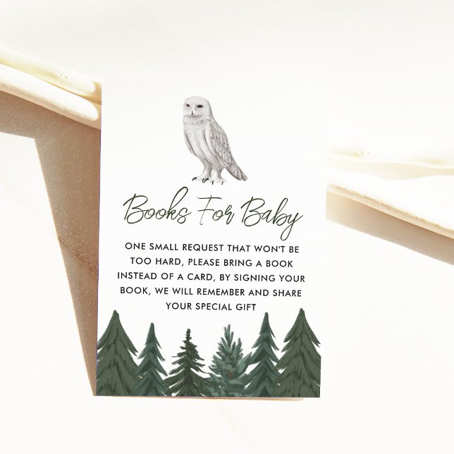 Snowy Owl Book Request Enclosure Card Begleitkarte (Von Creator hochgeladen)