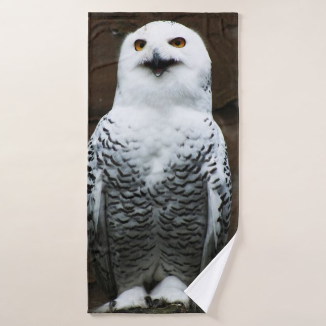 Snowy Owl btcnm Badhandtuch Set (Badehandtuch)